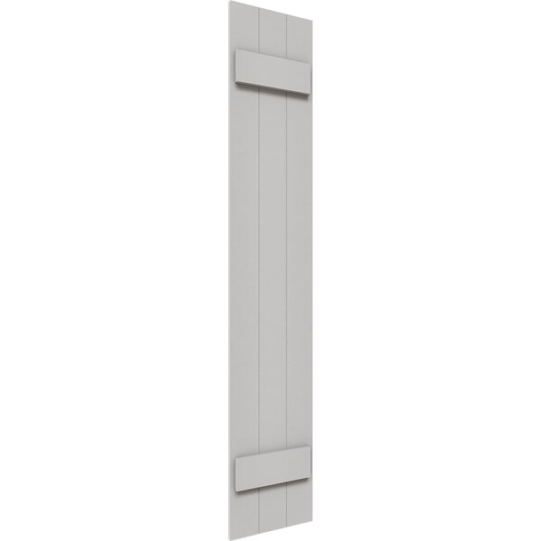 Ekena Millwork Timberthane Faux Rustic Three Board Joined Board-n-Batten Faux Wood Shutters, 16 1/8W x 47H, PR - FBJ06S16X047RUF