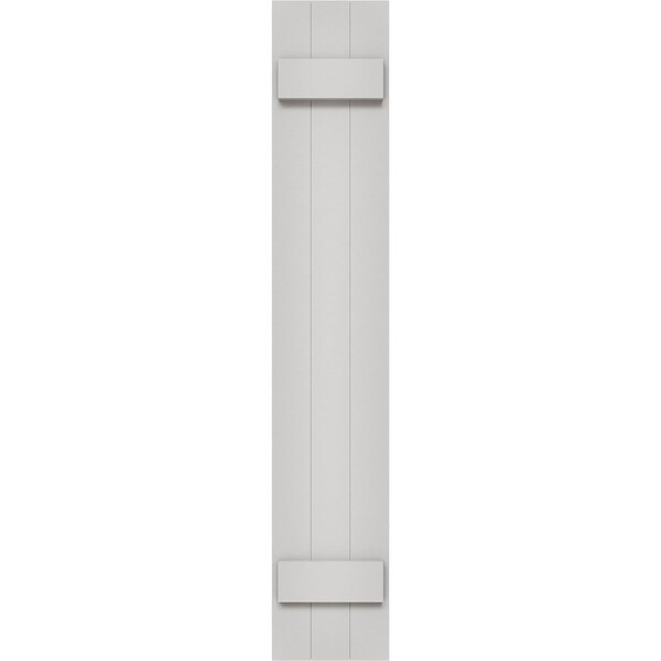 Ekena Millwork Timberthane Faux Rustic Three Board Joined Board-n-Batten Faux Wood Shutters, 16 1/8W x 47H, PR - FBJ06S16X047RUF