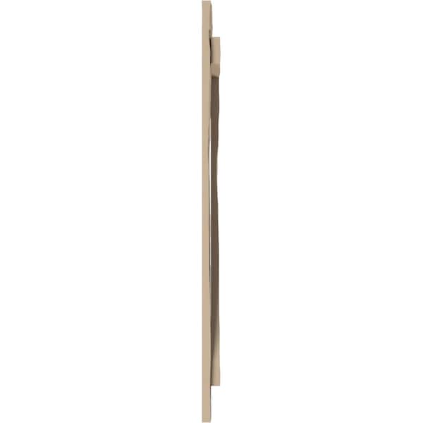 Ekena Millwork Rustic Two Board Joined Board-n-Batten Hand Hewn Faux Wood Shutters w/Z-Board, 11W x 68H, PR - SHUBJZ11X68HHPR