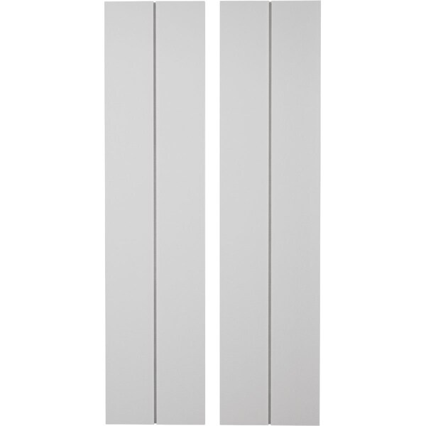 Ekena Millwork Rustic Two Board Joined Board-n-Batten Smooth Faux Wood Shutters w/No Batten, 11W x 84H, PR - SHUBJN11X84SMPR