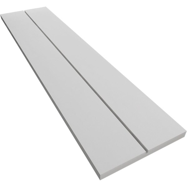 Ekena Millwork Rustic Two Board Joined Board-n-Batten Smooth Faux Wood Shutters w/No Batten, 11W x 84H, PR - SHUBJN11X84SMPR