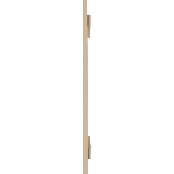 Ekena Millwork Rustic Three Board Spaced Board-n-Batten Knotty Pine Faux Wood Shutters, 17 1/2W x 34H, PR - SHUBSS17X34KPPR