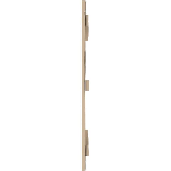 Ekena Millwork Rustic Four Board Joined Board-n-Batten Hand Hewn Faux Wood Shutters, 22W x 64H, PR - SHUBJS22X64HHPR