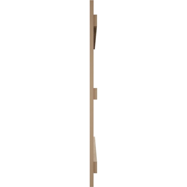 Ekena Millwork Rustic Four Board Joined Board-n-Batten Hand Hewn Faux Wood Shutters, 22W x 64H, PR - SHUBJS22X64HHPR