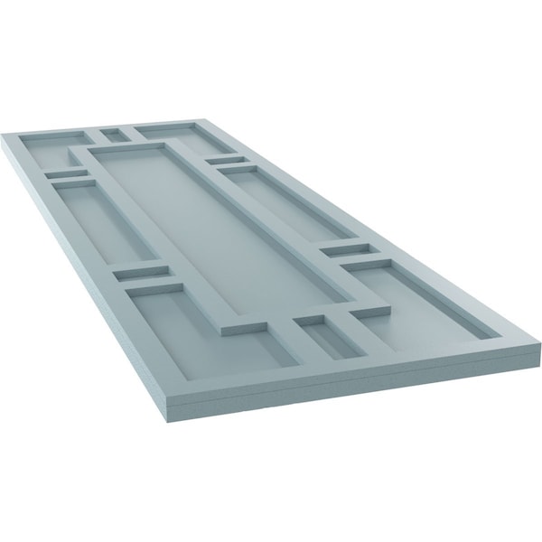 Ekena Millwork True Fit PVC Hastings Fixed Mount Shutters, Peaceful Blue, 15W x 72H, PR - TFP001HS15X072SB