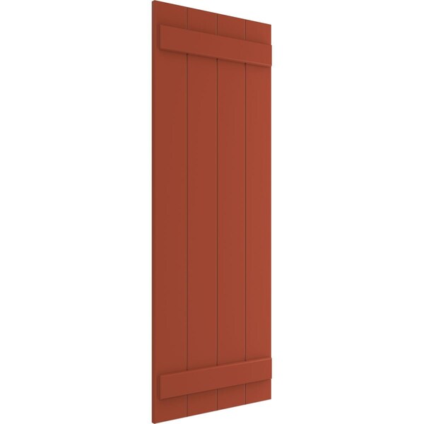 Ekena Millwork True Fit PVC, Four Board Joined Board-n-Batten Shutters, Colorful Leaves, 21 1/2W x 47H, PR - TFP101BBF21X047CL