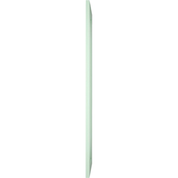 Ekena Millwork True Fit PVC San Carlos Mission Style Fixed Mount Shutters, Seaglass, 18W x 65H, PR - TFP001SC18X065SG