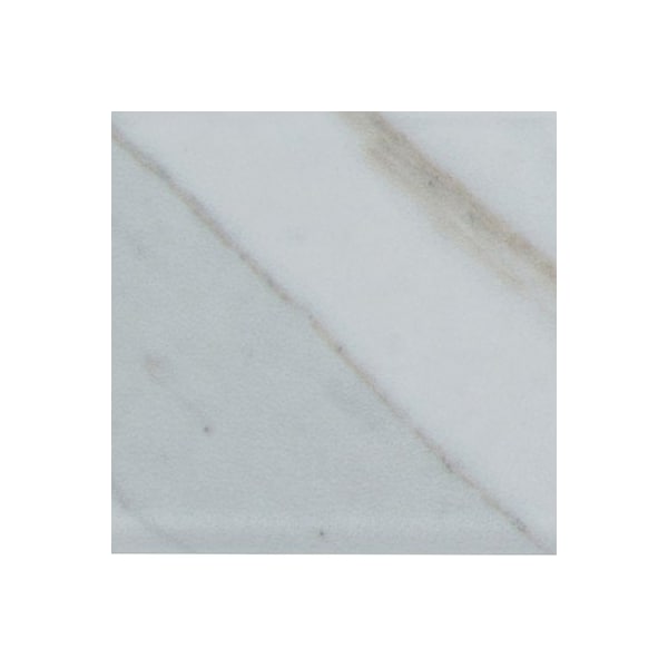 Msi Calacatta 3 In X 18 In. Porcelain Bullnose Tile Trim In Matte White, 30PK - ZOR-PT-TR-0115