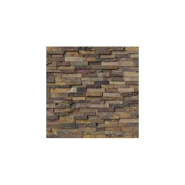Msi California Gold Splitface Ledger Corner 6 In. X 18 In. Natural Slate Wall Tile, 4PK - ZOR-PNL-0071