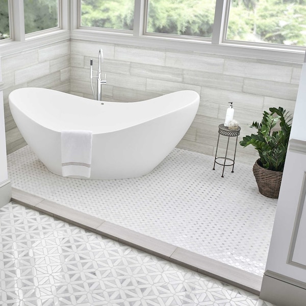 Msi White Oak 4 In. X 12 In. Honed Marble Floor And Wall Tile, 6PK - ZOR-NS-0076