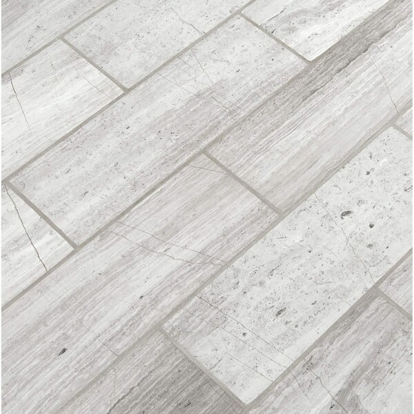 Msi White Oak 4 In. X 12 In. Honed Marble Floor And Wall Tile, 6PK - ZOR-NS-0076
