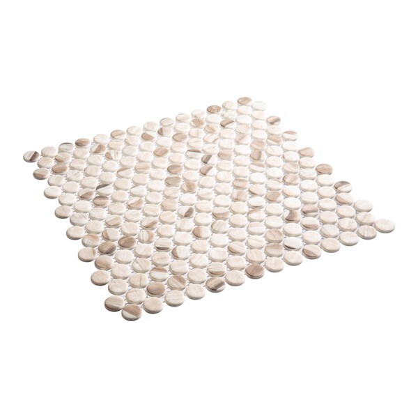 Andova Tiles ANDOVA TILES Dexo 1" x 1" Glass Penny Round Mosaic Wall & Floor Tile - ANDDEX332
