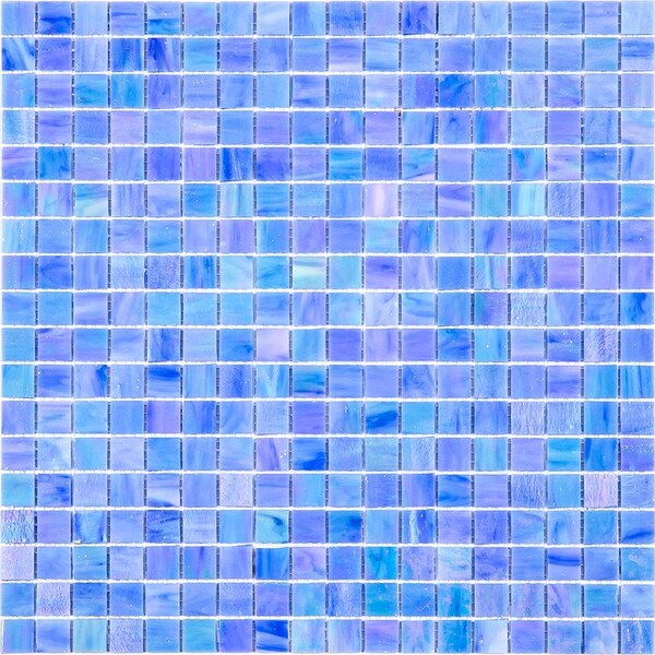 Apollo Tile Skosh 11.6inx11.6in Glossy Rainbow Blue Glass Mosaic Wall and Floor Tile 18.69 sqft/case, 20PK - APLNB88BL578A