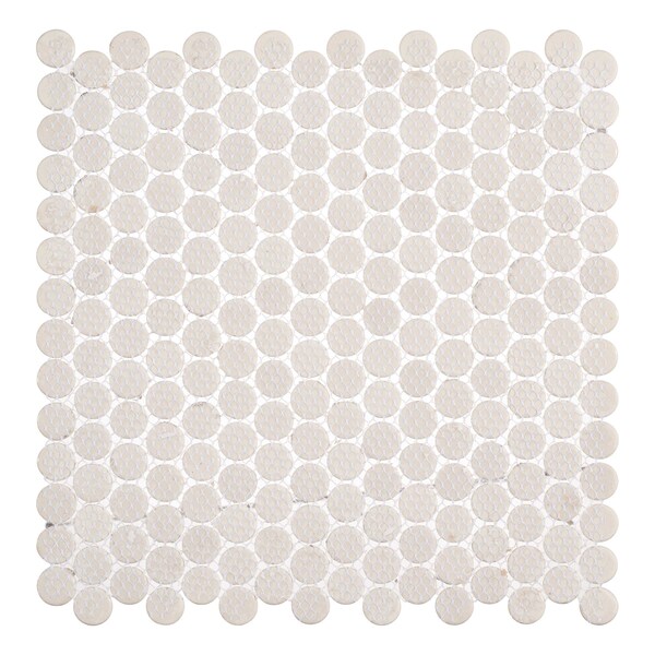 Andova Tiles ANDOVA TILES Dexo 1" x 1" Glass Penny Round Mosaic Wall & Floor Tile - ANDDEX333