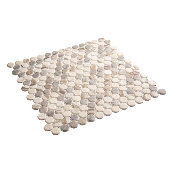 Andova Tiles ANDOVA TILES Dexo 1" x 1" Glass Penny Round Mosaic Wall & Floor Tile - ANDDEX333