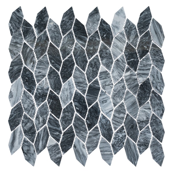 Andova Tiles ANDOVA TILES Channing Elongated Hex 1" x 2.5" Marble Honeycomb Mosaic Wall & Floor Tile - ANDCHA138