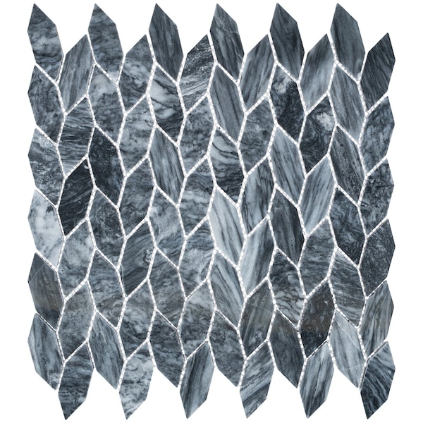 Andova Tiles ANDOVA TILES Channing Elongated Hex 1" x 2.5" Marble Honeycomb Mosaic Wall & Floor Tile - ANDCHA138