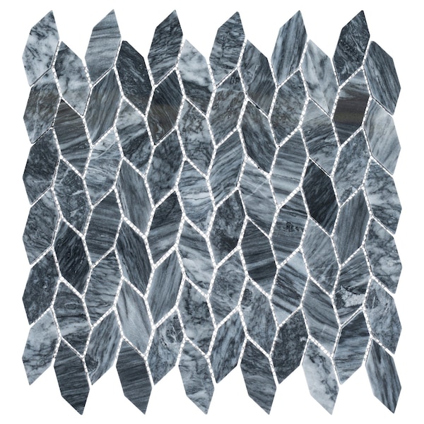 Andova Tiles ANDOVA TILES Channing Elongated Hex 1" x 2.5" Marble Honeycomb Mosaic Wall & Floor Tile - ANDCHA138