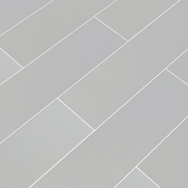 Msi Gray Glossy 4 In. X 16 In. Glazed Ceramic Wall Tile, 20PK - ZOR-PT-0152