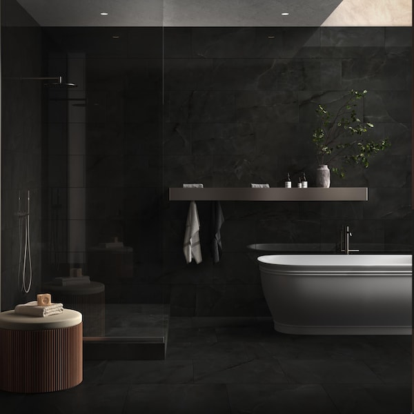 Msi Regallo Midnight Agate 12" X 24" Matte Porcelain Floor And Wall Tile, 7Pk - ZOR-PT-0783