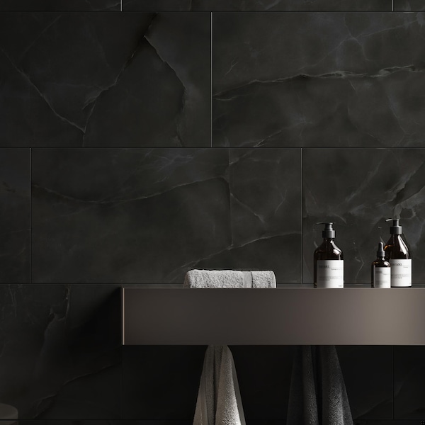Msi Regallo Midnight Agate 12" X 24" Matte Porcelain Floor And Wall Tile, 7Pk - ZOR-PT-0783