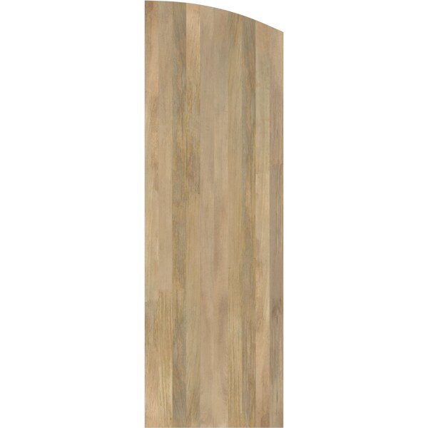 Ekena Millwork Americraft 5-Board (3 Batten) Wood Joined Board-n-Batten Shutters w/Ellipt Top, ARW401BE518X55UNH, PR - ARW401BE518X55UNH