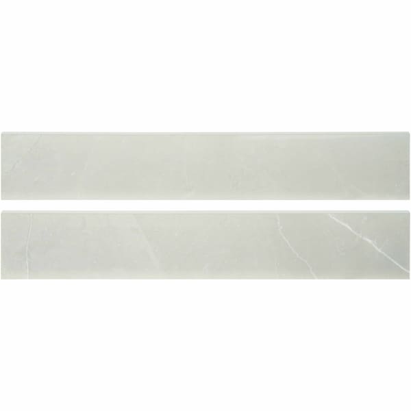 Msi Sande Gray Bullnose 3 In. X 18 In. Matte Glazed Porcelain Wall Tile, 22PK - ZOR-PT-TR-0199