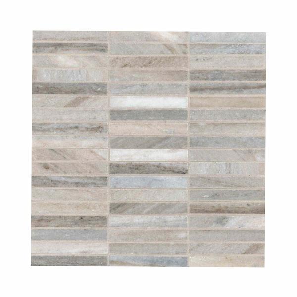 Msi Ravello Mini Stack 12  in. X 12  in. Polihsed Marble Mosaic Floor And Wall Tile, 10PK - ZOR-MD-0616