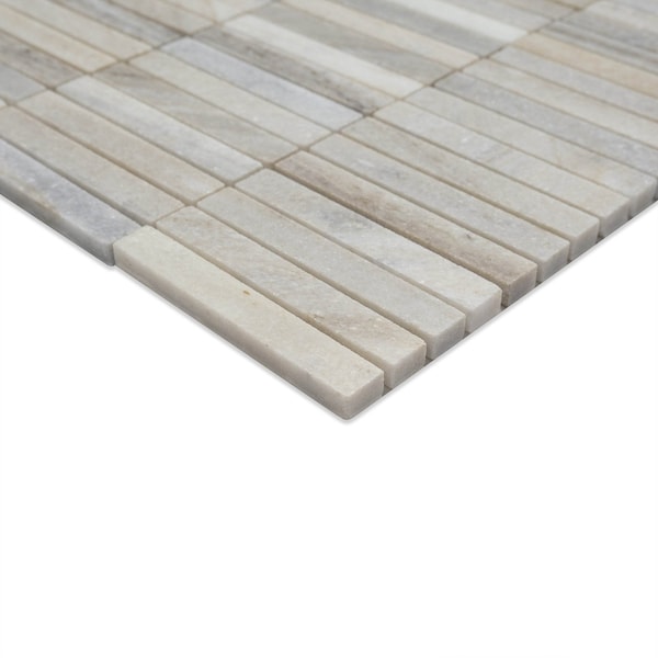 Msi Ravello Mini Stack 12  in. X 12  in. Polihsed Marble Mosaic Floor And Wall Tile, 10PK - ZOR-MD-0616