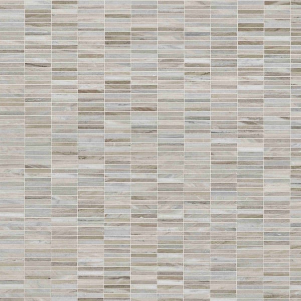Msi Ravello Mini Stack 12  in. X 12  in. Polihsed Marble Mosaic Floor And Wall Tile, 10PK - ZOR-MD-0616