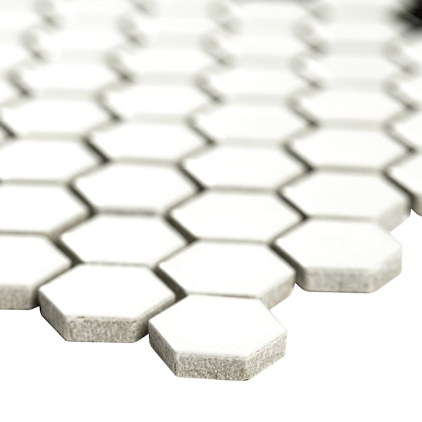 Msi White And Black Mod Petal Pattern Pattern 11.73 x 11.85 Matte Porcelain Floor And Wall tile, 15PK - ZOR-MD-0582