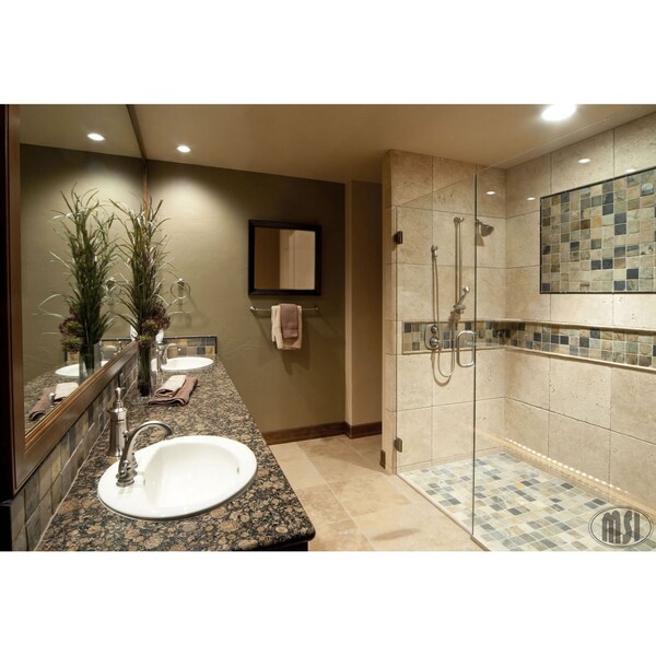 Msi Tuscany Classic SAMPLE Honed-Filled Travertine Floor And Wall Tile - ZOR-NS-0074-SAM