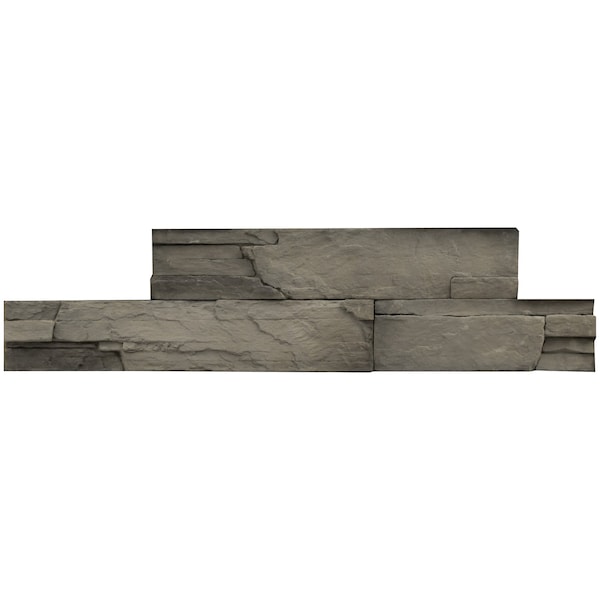 Msi Copen Ash Stacked Stone SAMPLE Natural Manufactured Stone Wall Cement Tile - ZOR-PNL-0003-SAM
