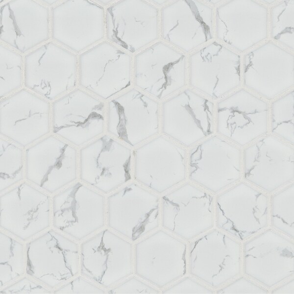 Msi Sample Carrara Hexagon Matte Porcelain Mosaic Floor And Wall Tile - ZOR-MD-0649-SAM