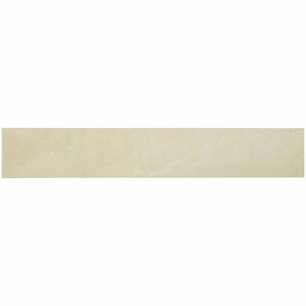 Msi Sande Cream Bullnose 3 In. X 18 In. Polished Glazed Porcelain Wall Tile, 25PK - ZOR-PT-TR-0179