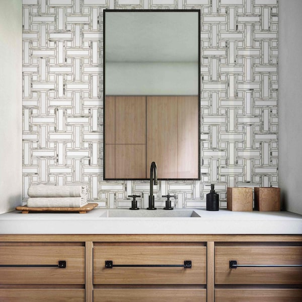 Daltile Gamma 2'' Natural Stone Basketweave Wall and Floor Mosaic Tile, 10PK - DA732BSKTWVMSPL