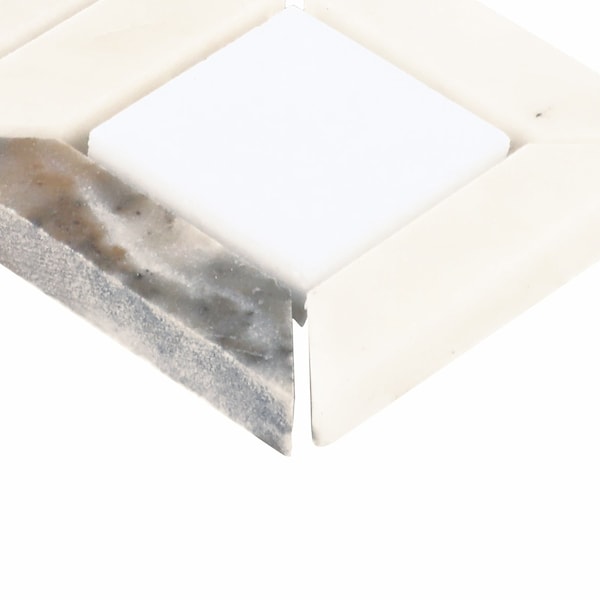 Daltile Gamma 2'' Natural Stone Basketweave Wall and Floor Mosaic Tile, 10PK - DA732BSKTWVMSPL