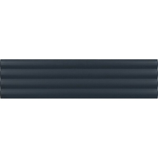 Apollo Tile Arte 1.97 in. x 7.87 in. Matte Blue Ceramic Subway Deco Wall and Floor Tile 4.1 sq. ft./case, 38PK - RID88NAVDECM