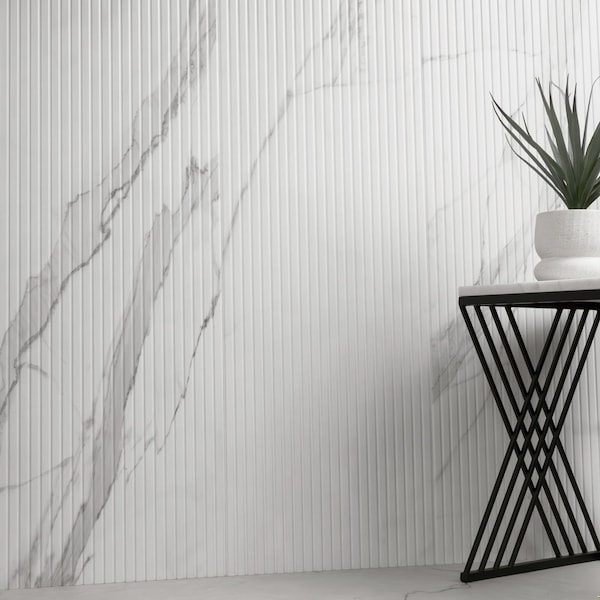 Msi Urbanslat Marmiro Gray 16" X 48" Satin Ceramic Wall Tile - ZOR-PT-0796-SAM