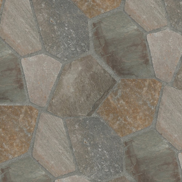 Msi Golden White SAMPLE Meshed Flagstone Paver Tile - ZOR-LSC-0019-SAM