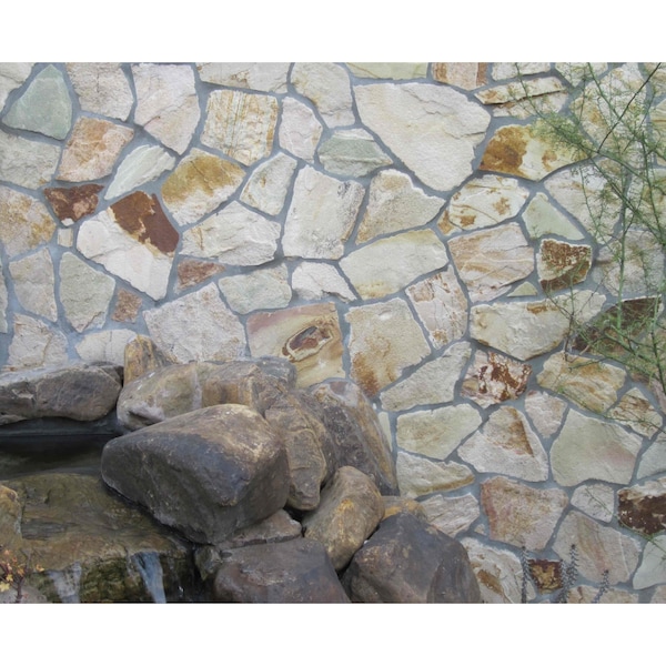 Msi Golden White SAMPLE Meshed Flagstone Paver Tile - ZOR-LSC-0019-SAM