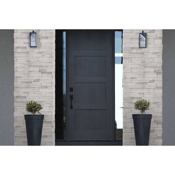 Msi Copen Snow Stacked Stone 9 X 19.5 Natural Manufactured Stone Wall Cement Tile - ZOR-PNL-0004