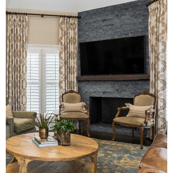 Msi Glacial Grey Splitface Ledger Panel 6 In. X 24 In. Natural Marble Wall Tile, 6PK - ZOR-PNL-0035