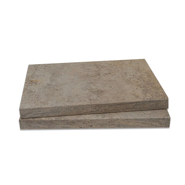 Msi Silver 16 in.  X 24 in.  Honed Travertine Pool Coping - ZOR-LSC-0092
