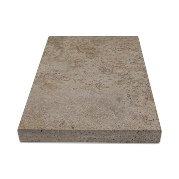 Msi Silver 16 in.  X 24 in.  Honed Travertine Pool Coping - ZOR-LSC-0092