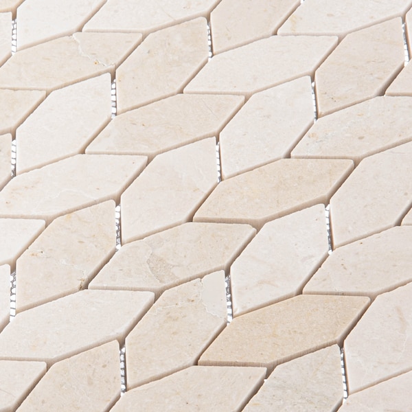 Andova Tiles ANDOVA TILES Channing Elongated Hex 1" x 2.5" Marble Honeycomb Mosaic Wall & Floor Tile - ANDCHA140