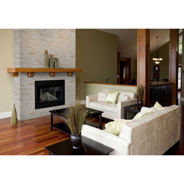 Msi Royal White Splitface Ledger Panel 6 In. X 24 In. Natural Quartzite Wall Tile, 6PK - ZOR-PNL-0063