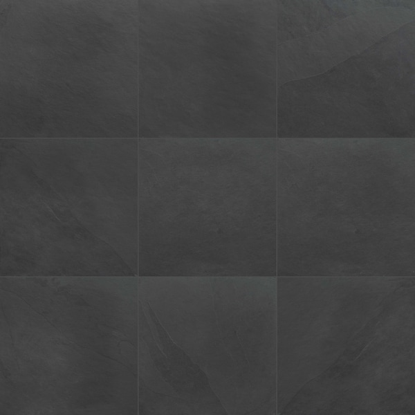 Msi Montauk Black 12 In. X 12 In. Gauged Slate Floor And Wall Tile, 10PK - ZOR-NS-0013