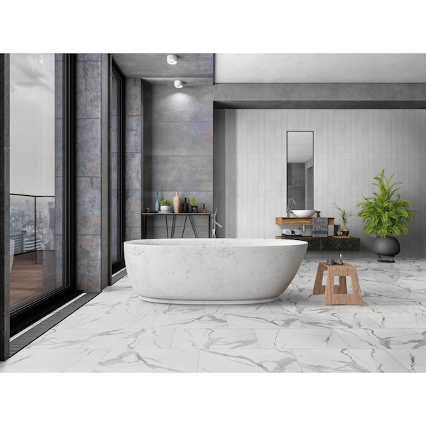 Msi Eden Statuary 12 In. X 24 In. Polished Porcelain Floor And Wall Tile, 8PK - ZOR-PT-0304