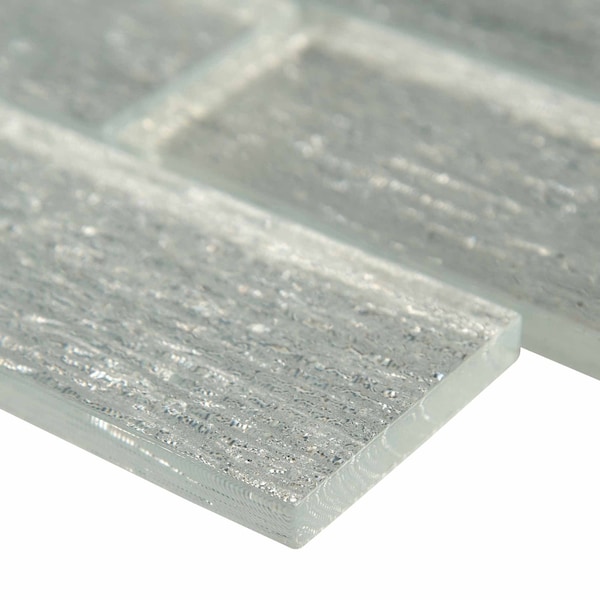 Msi Chilcott Bright Subway 11.81 In. X 11.81 In. X 8 Mm Textured Glass Mesh-Mounted Mosaic Tile, 10PK - ZOR-MD-0296